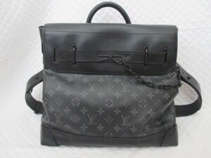 L2537【LOUIS VUITTON/ルイヴィトン】 スティーマーPM/モノグラム/黒・ブラック系/２WAY/ショルダー/ハンドバッグ/USED