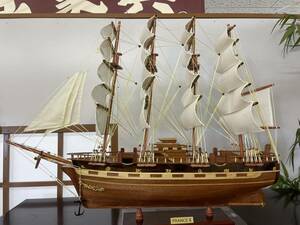 帆船模型　FRANCE Ⅱ フランスⅡ　船　モデルシップ　職人手作り　お祝い　舟　軍艦　旗艦　ボート　模型　木製帆船模型　帆船　シップ