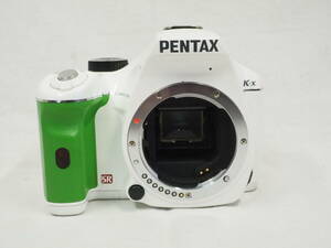 ■　PENTAX ペンタックス　k-X　白グリーン　■