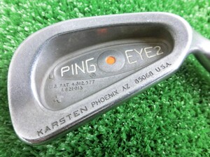 ♪PING ピン EYE2 オレンジドット 橙目 + / 3番 アイアン 単品 純正スチールシャフト FLEX-不明 ♪M1382