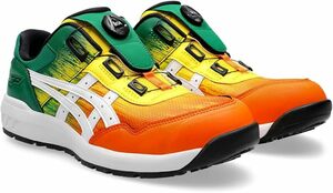 【WH-2759】未使用 限定生産カラー asics アシックス 安全靴 WINJOB CP209 BOA UTSUROI 1273A096-600 ハバネロ×ホワイト 25.5cm WIDE 3E