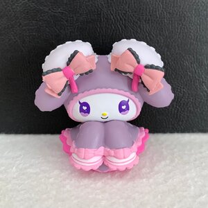 ＜美品＞マイメロディ チャイナロリータ 「マイメロディ＆クロミ DOLLY MIXフィギュア」フィギュア★サイズ約４cm〈wf