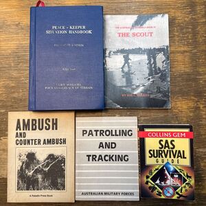 a1018-4.洋書 patrolling and tracking 他 ミリタリー military survival サバイバル 関連 書籍 まとめ 資料 研究 文化 戦記