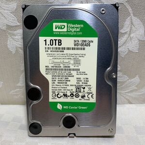 内蔵ハードディスクHDD Western Digital 1.0TB SATA 32MB Cache WCAV535 19086 Windows10 Homeにて認識読み書き確認済 使用時間不明