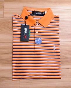 【新品タグ付】RLX PRO FIT ゴルフ ポロシャツ Mサイズ相当 POLO RALPH LAUREN ポロ ラルフローレン オレンジ