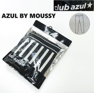 /M/ AZUL BY MOUSSY 柄ブラック ラインレギンス レディース 脚長シルエット デイリー カジュアル スポーツ アズールバイマウジー