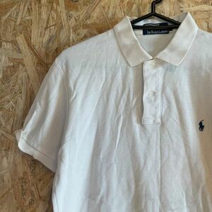 [KWT4348] POLO by RALPH LAUREN ポロシャツ レディース ホワイト L ポス