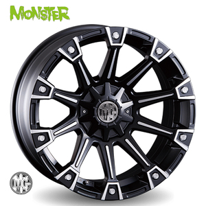 送料無料 クリムソン MG MONSTER 8J-16 +17 10H-114.3/127 (16インチ) 10H114.3/127 8J+17【4本セット 新品】