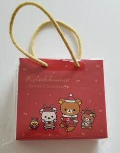 ♪リラックマストア2019ノベルティ非売品クリスマス ペーパーバッグメモ♪