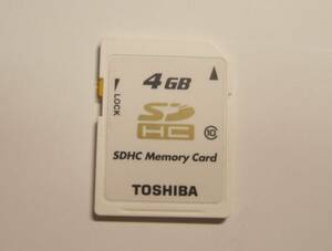 東芝 4GB SDHC メモリ