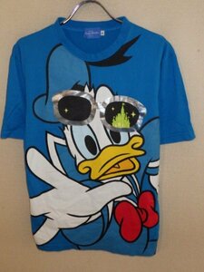 z5687東京ディズニーリゾート★ドナルド★総柄Tシャツ★サイズM★激安★人気★送料格安