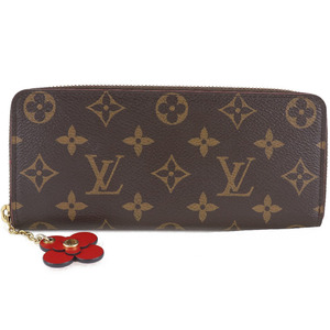 LOUIS VUITTON ルイ・ヴィトン ポルトフォイユ・クレマンス フラワーチャーム M62940 GI4108 長財布 【S152223681】中古