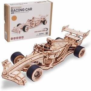 新品 ROBOTIME 子供へのギフト 誕生日 大人 女の子 男の子 知育玩具 F1 パズル 木製 3D 立体パズル 98