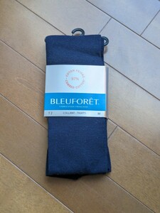 BLEUFORETブルーフォレ　コットンタイツ新品/ネイビー