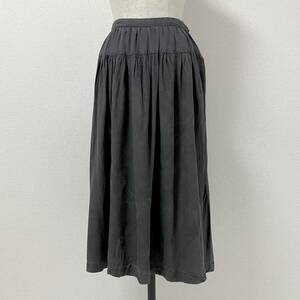 最初期 80s COMME des GARCONS バイアス 切替 ギャザー フレア スカート グレー コムデギャルソン VINTAGE archive 4090344