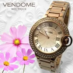 VenDome ヴァンドーム ゴールド 2針 ラインストーン