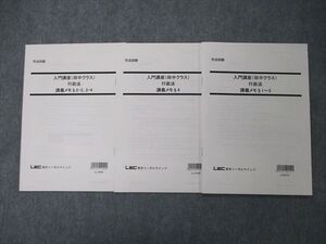 TQ06-048 LEC東京リーガルマインド 司法試験 入門講座 田中クラス 行政法 講義メモ 2021年合格目標 未使用 計3冊 sale 007s4D