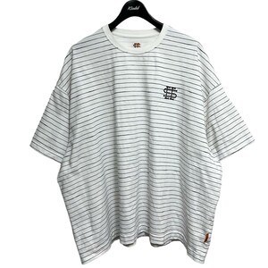 シーシー×アーバンリサーチバイヤズセレクト SEESEE×URBS　 SUPER BIG FLAT SS BOARDER　オーバーサイズボーダーTシャツ 8071000128614