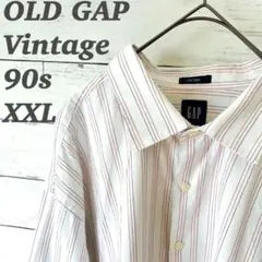 90s old GAP オールドギャップ マルチストライプ 古着 ゆるダボ