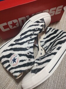 新品 未使用 CONVERSE ALLSTAR HI コンバース オールスター ハイカット 26.5cm ゼブラ ZEBRA FUR オフホワイト US8