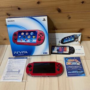 動作未確認☆充電器なし☆PSVITA☆PCH-1000☆ レッド PlayStation Vita プレイステーション ヴィータ