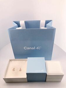 新品 同様 canal4℃ ピアス k10ダイヤモンド ピンク ゴールド ムーン 月 プレゼント ギフト 贈答用 カナルヨンドシー ゴールド　　