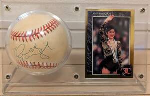 【オリンピック金メダリスト】女子フィギュアスケート Kristi YAMAGUCHI クリスティー・ヤマグチ 直筆サインボール【旧MLB公式ボール】