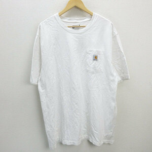 G■カーハート/carheart LOOSEFIT ヘビーウエイト半袖ポケットTシャツ/100475【XL】白/men