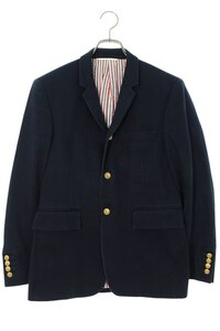 トムブラウン THOM BROWNE MJU060AW7017 サイズ:1 金ボタンキャンバス3Bジャケット 中古 BS99