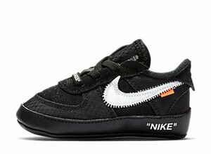 Off-White Nike TD Air Force 1 Low "Black/White" 10cm BV0854-001