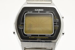 カシオ デジタルウォッチ アラームクロノグラフ スクエア シルバー 010572 クォーツ 腕時計 CASIO