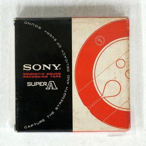 NO MUSIC/MAGNETIC SOUND RECORDING TAPE SUPER A/SONY NONE オープンリール □