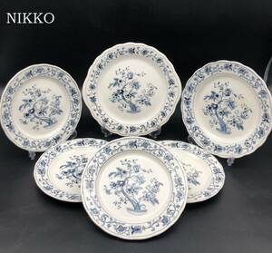 7701409-3【NIKKO】ニッコー/FINE TABLEWARE 大皿 1/DOUBLE PHOENIX 大皿 1、中皿 4/おまとめ 6点セット