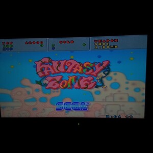 セガ　ファンタジーゾーン基板ニューバージョン　純正インストカード２枚　コピーディップスイッチ表１枚　