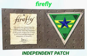 firefly INDEPENDENT PATCH パッチ TVシリーズ FIrefly 未使用品