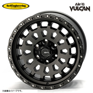 送料無料 フォーバイフォーエンジニアリング Air/G VULCAN 8.5J-18 +52 6H-139.7 (18インチ) 6H139.7 8.5J+52【4本セット 新品】