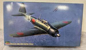 【Y158】未組立 ハセガワ 三菱 A6M3 零式艦上戦闘機 22型 1/48 プラモデル 現状品 長期保管品