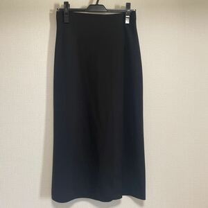 ユニクロ☆黒 タイト ロングスカート M ストレッチ 1回使用 美品