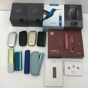 【ジャンク品・未検品】　IQOS、 lil HYBRID2.0 、glo、ploom、パーツ、まとめセット　【家電-455】