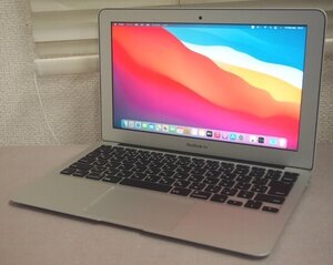 NoS390☆MacBook Air (11インチ, Mid 2013) A1465 MacBookAir6,1 1.3GHz Intel Core i5/メモリ4GB/SSD128GB/BigSurリカバリ済/AC欠◇