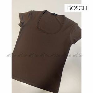 BOSCH ボッシュ　レディース トップス　シャツ　カットソー インナー　ブラウン　茶　半袖 Tシャツ