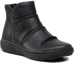 送料無料 Clarks 25.5cm ブーツ ブラック ブーツ レザー レースアップ 厚底 ウエッジ コンフォート スニーカー ヒール パンプス AAA170