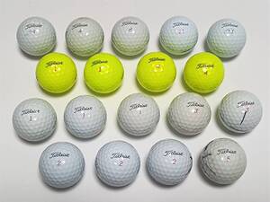 【中古】 ロストボール タイトリスト Titleist　PRO V1x　計18球