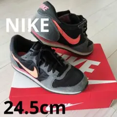 NIKE ナイキ ピンク　グレー　スエード　 24.5cm　スニーカー