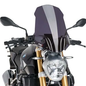 SALE! Puig 8110F スクリーン バイザー BMW R1200R (15-18) [ダークスモーク/ロング] プーチ NEW GENERATION