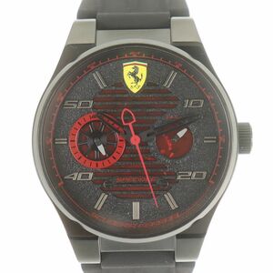 スクーデリア フェラーリ SCUDERIA FERRAR 腕時計 0830431 クオーツ ブラック文字盤 中古A 260900