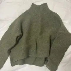 KerryWoollenMills タートルネック　グリーンニット　Bshop