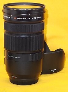 ★一発即決★FUJIFILM純正★XF 18-120mm F4 LM PZ WR★おまけZX付★防塵防滴★9枚羽根の円形絞り★最新ファームウェアに更新済です★