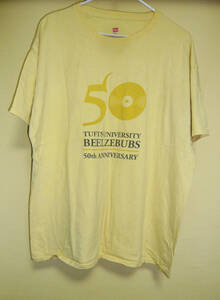 送料無料 USED Tufts university beelzebubs Tシャツ 半袖 メンズ XL 丸首 USA直輸入