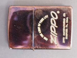 中古 ジッポー ZIPPO 1996年 ブラックメッキ ケース エンブレム XIIのL インサイドユニット XIIのK 管理No.10166